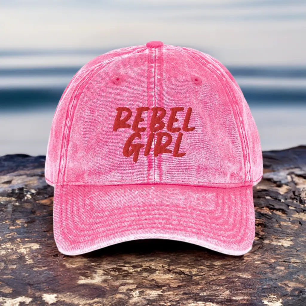 Vintage Cap REBEL GIRL Vintage Cotton Twill Cap