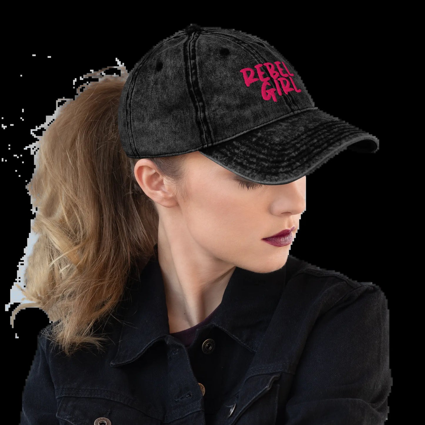 Vintage Cap REBEL GIRL Vintage Cotton Twill Cap