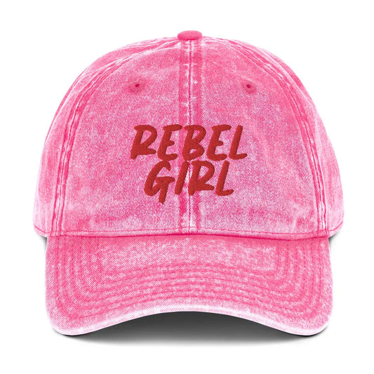 Vintage Cap REBEL GIRL Vintage Cotton Twill Cap