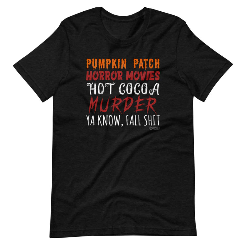 Pumpkin Patch Horror Movies Hot Cocoa T-Shirt